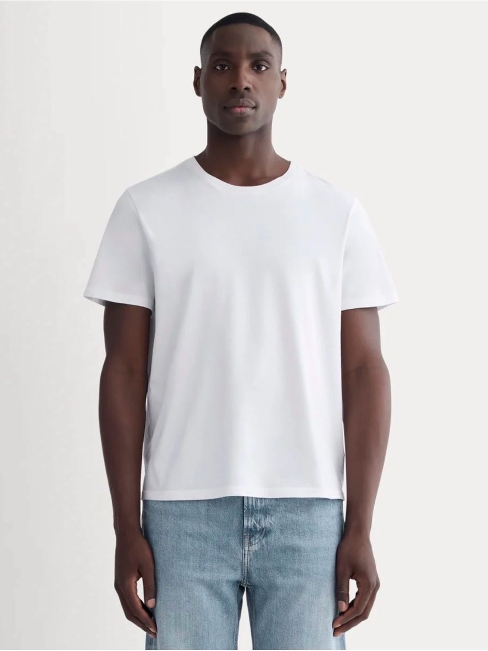 New Everlane THE ESSENTIAL ORGANIC CREW in White Size L
